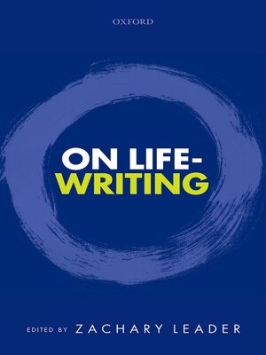 cover image of On Life-Writing